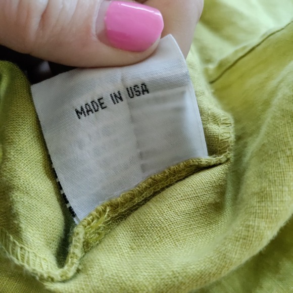 Luna Luz Women's Linen Shawl Collar Sleeveless Dress Size XL - Picture 6 of 9